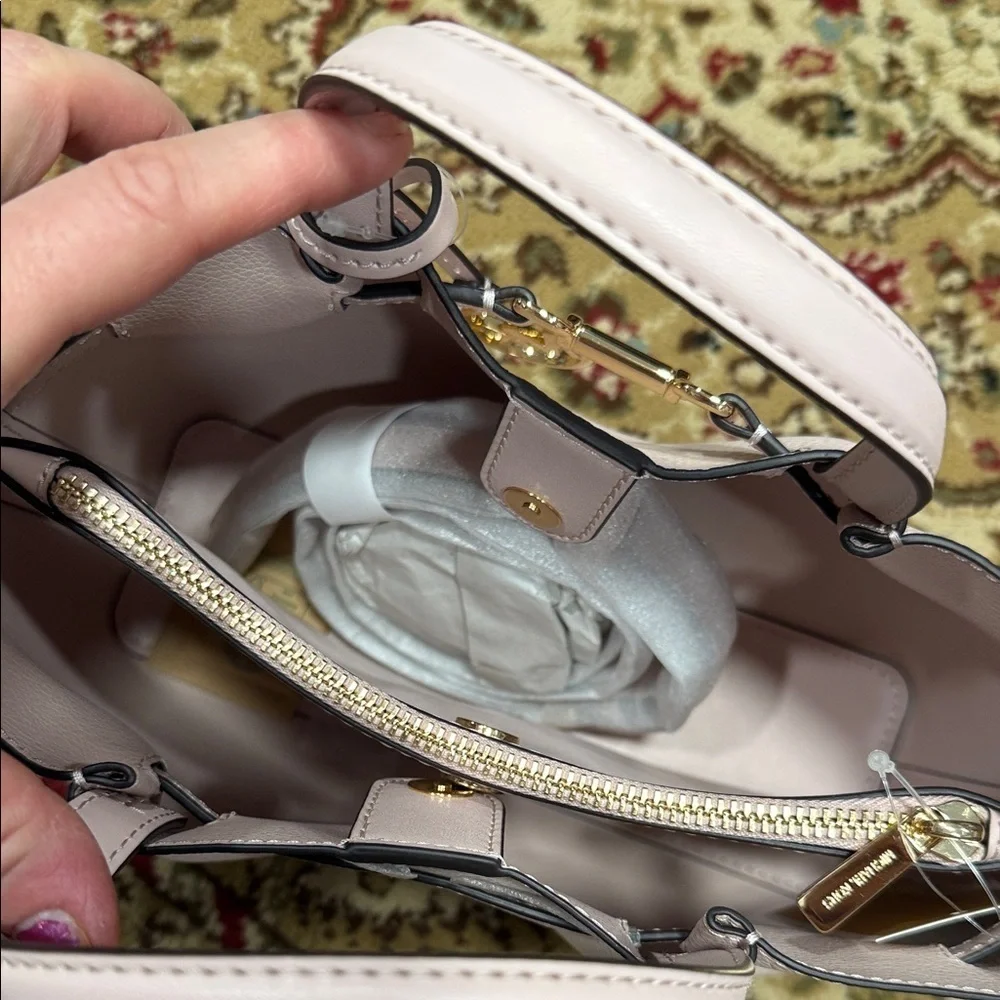 Michael Kors dusty rose Satchel with Gold Accents